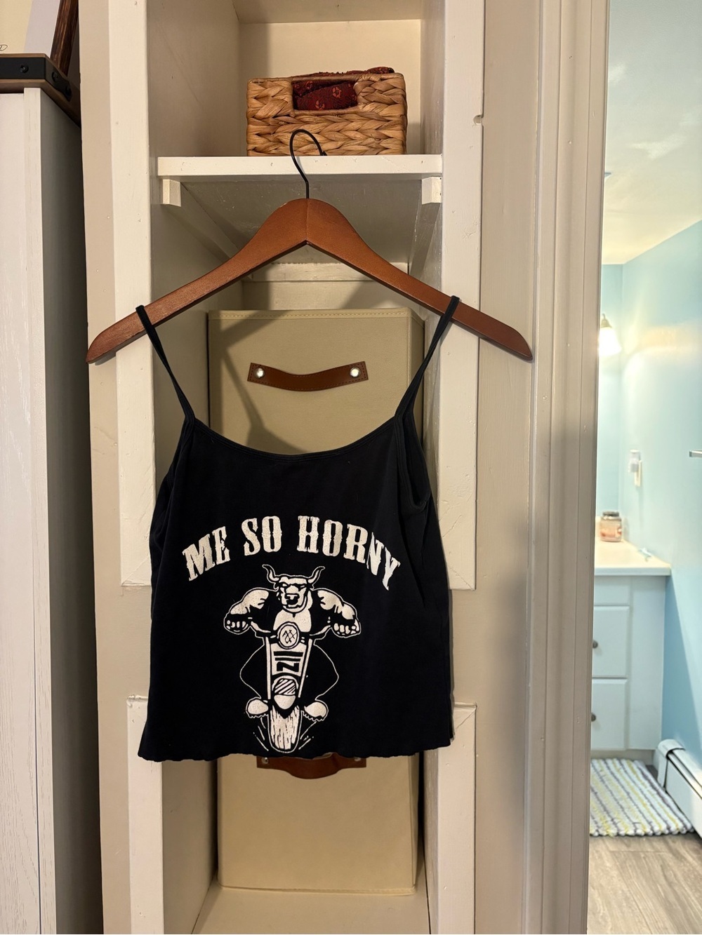 District Black Tank Top with Pink Logo